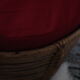 Beautiful pouf/stool/rattan sofa end 1960