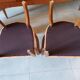 2 fauteuils bridge saumon