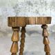 Brutalist wooden stool.