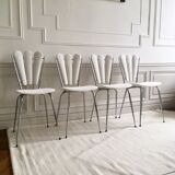 Ensemble de chaises "peacock" vintage restaurées