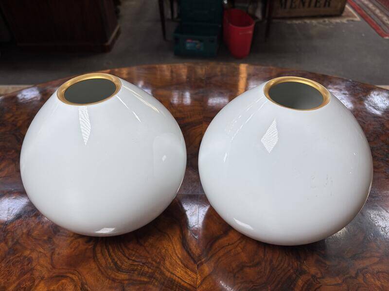 Paire de vases boule