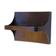 Brown plastic wall shelf, 70s