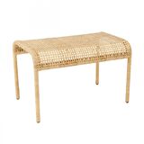 Metal or Ottoman footrest and hand braided rattan