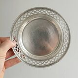 antique metal butter dish