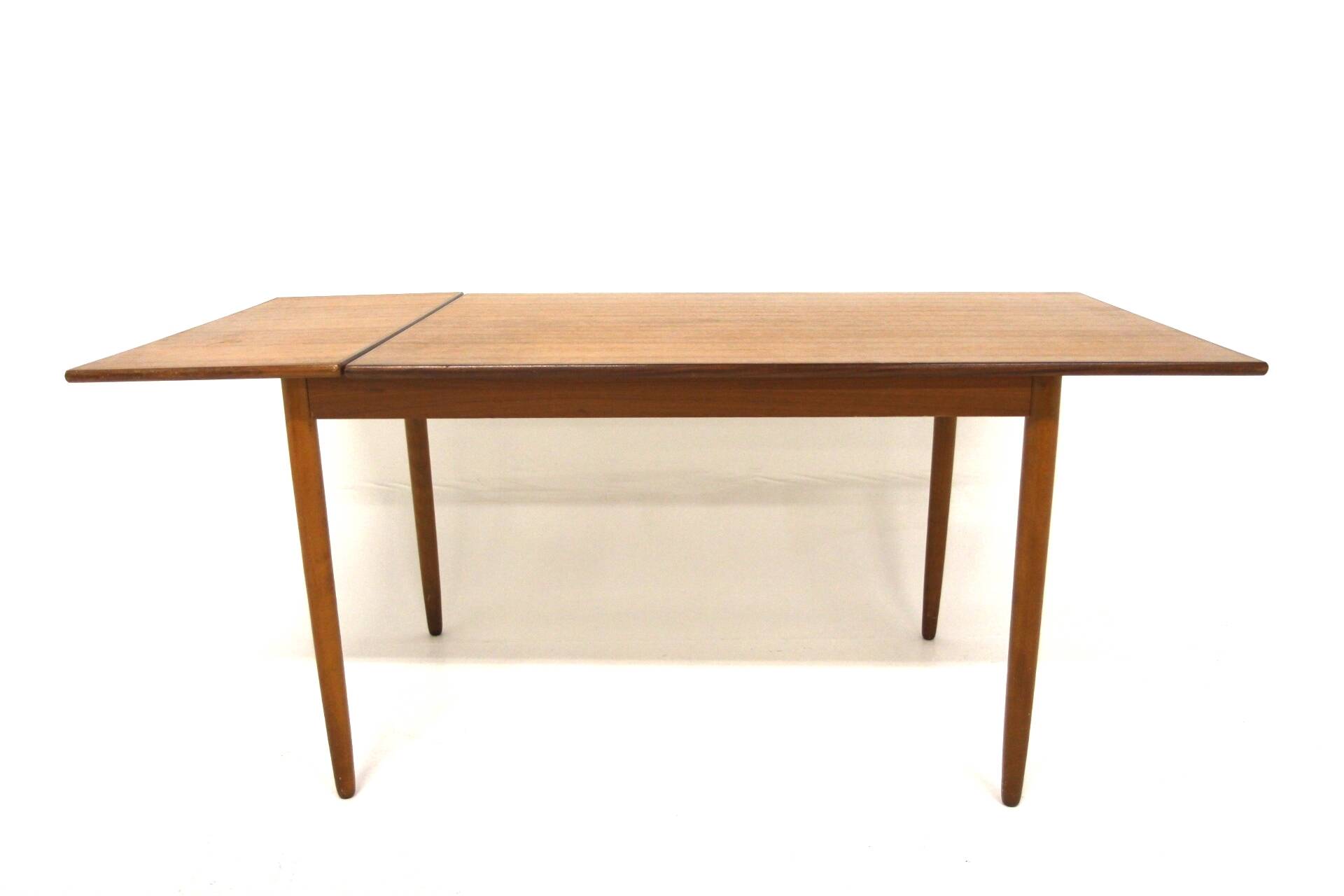 Teak leaf dining room table, Sweden, 1950s
