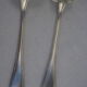 Fish service and its 6 silver-plated metal cutlery in the crossed ribbons model.