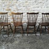 Mismatched bistro chairs