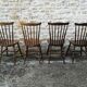 Mismatched bistro chairs
