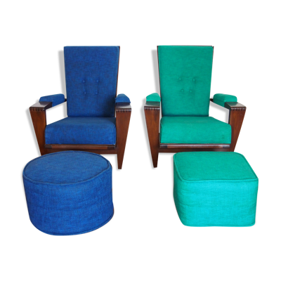 Paire de fauteuils André Sornay