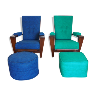 Pair of armchairs André Sornay