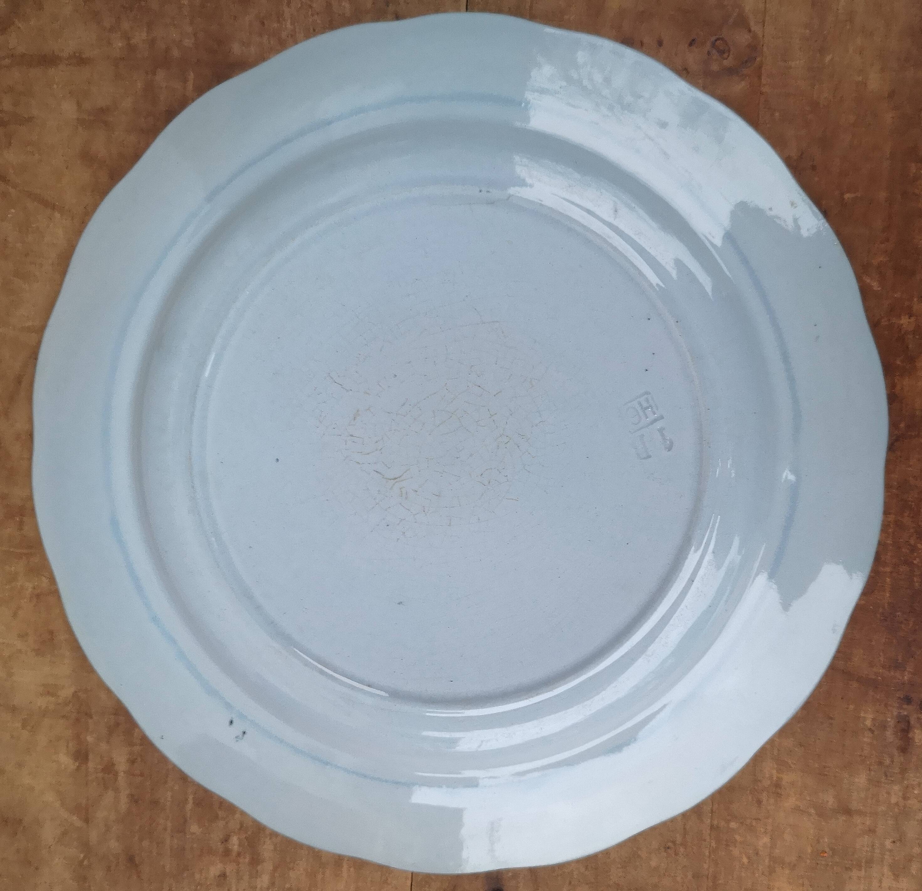 Very rare old ironstone plate