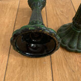 Glass candle holder