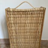 Vintage wicker wall shelf
