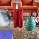 Franco Bettonica, Space age rare red ceramic vase, Gabbianelli Italy ca. 19