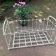 Wrought iron sofa bed with box spring.