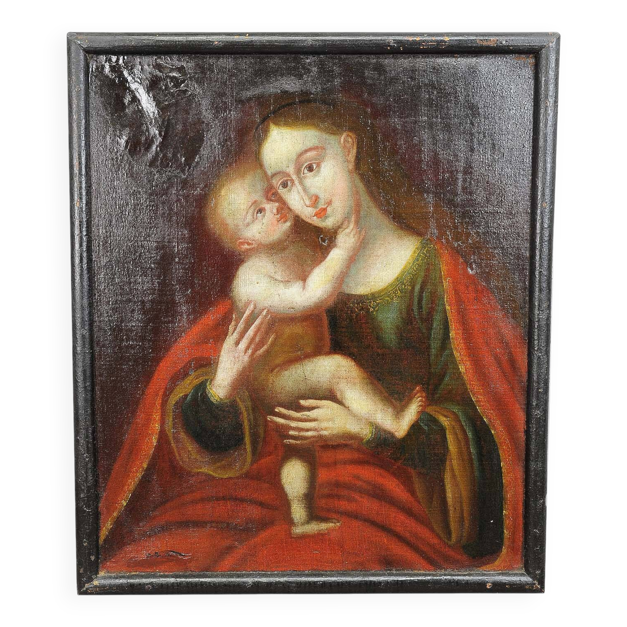 Oil painting miraculous image of Innsbruck Mary with child after Cranach