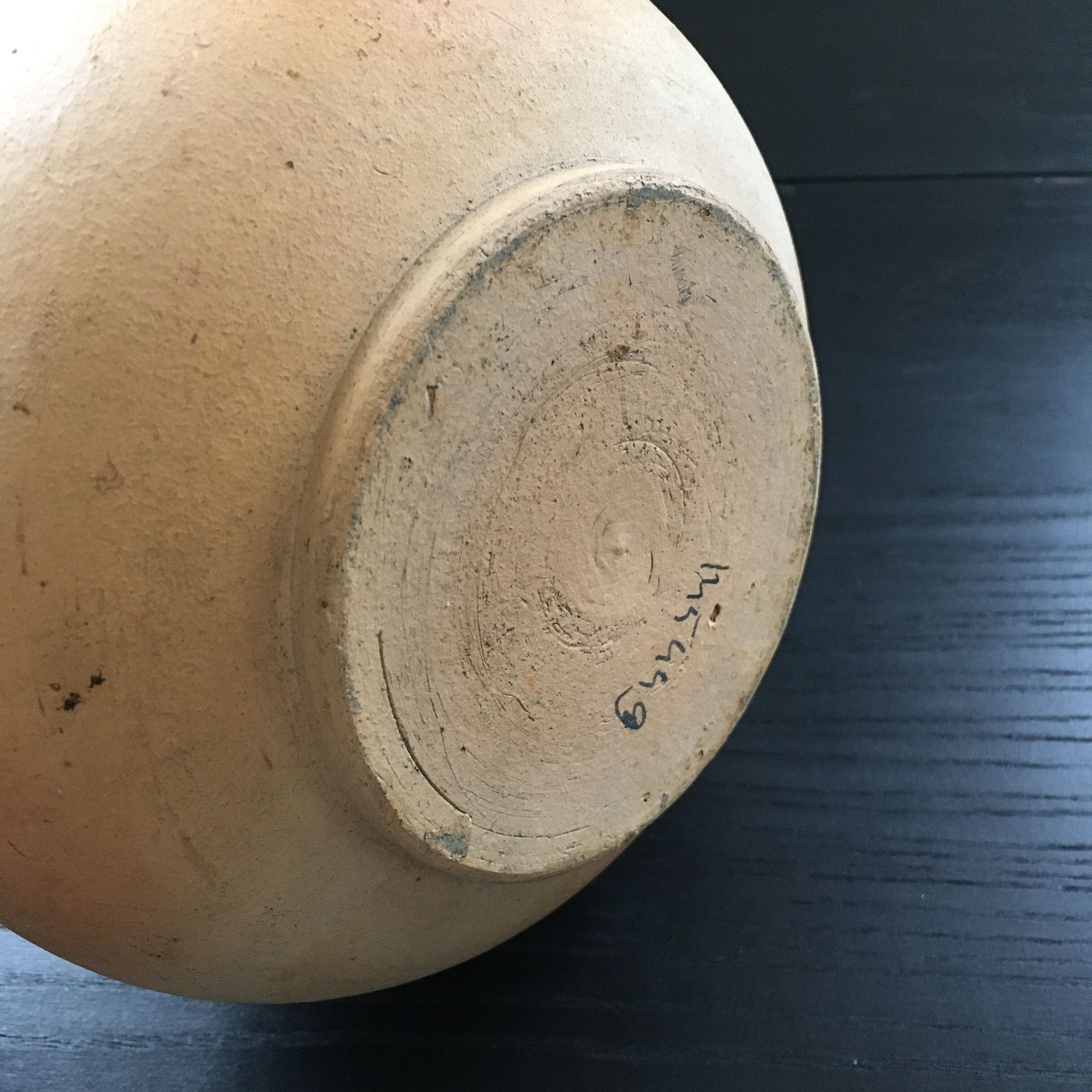 Terracotta heron vase