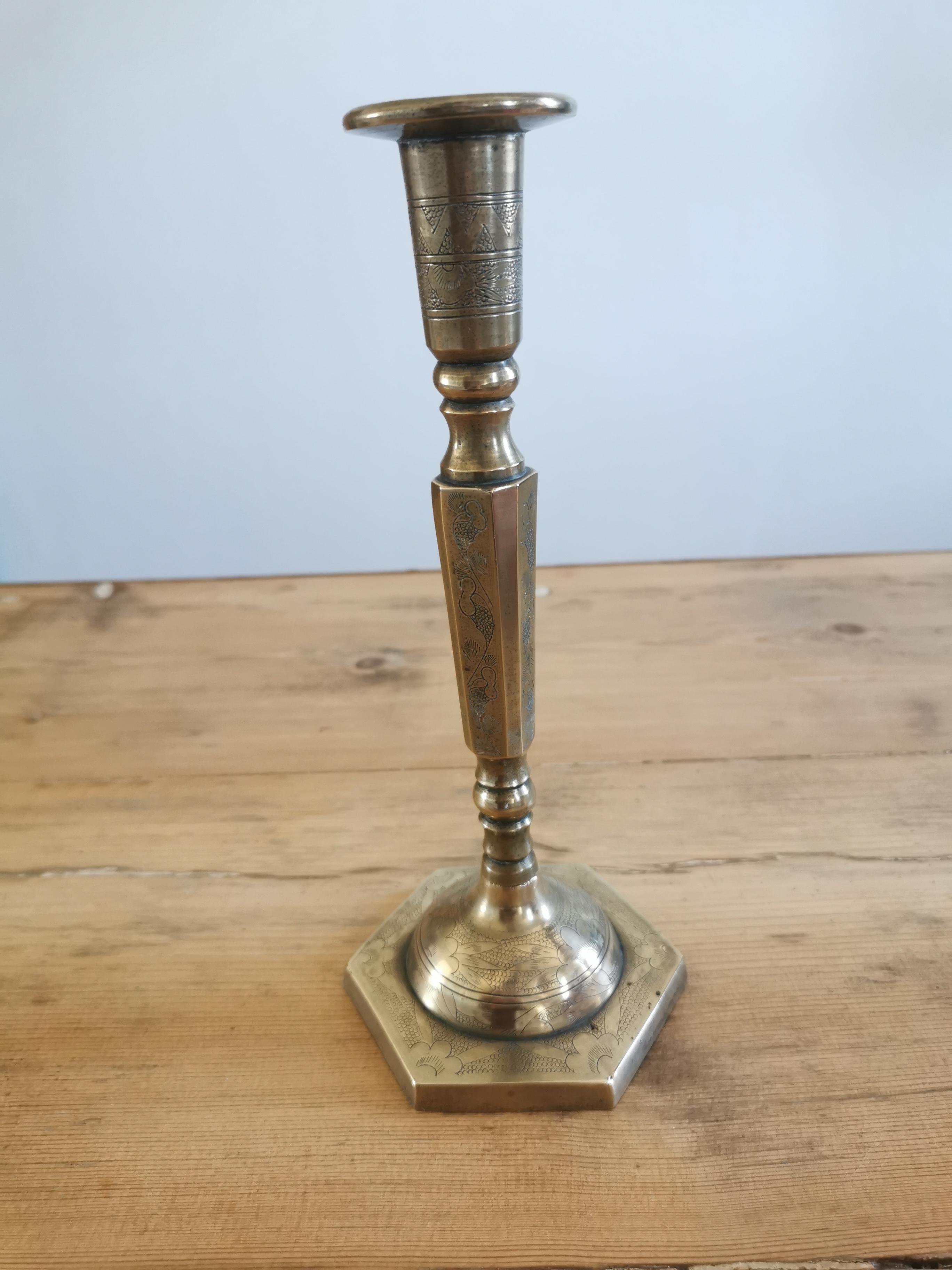 Bronze brass candle holder