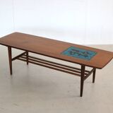 Vintage teak coffee table by wébé, van teeffelen