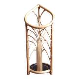 Rattan umbrella holder, vintage rattan plant holder, basket