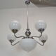 Art deco chrome chandelier,1930's.