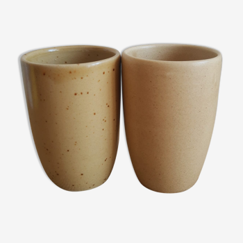 Set of 2 timpani, sandstone glasses