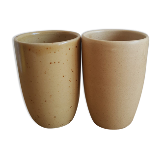 Set of 2 timpani, sandstone glasses