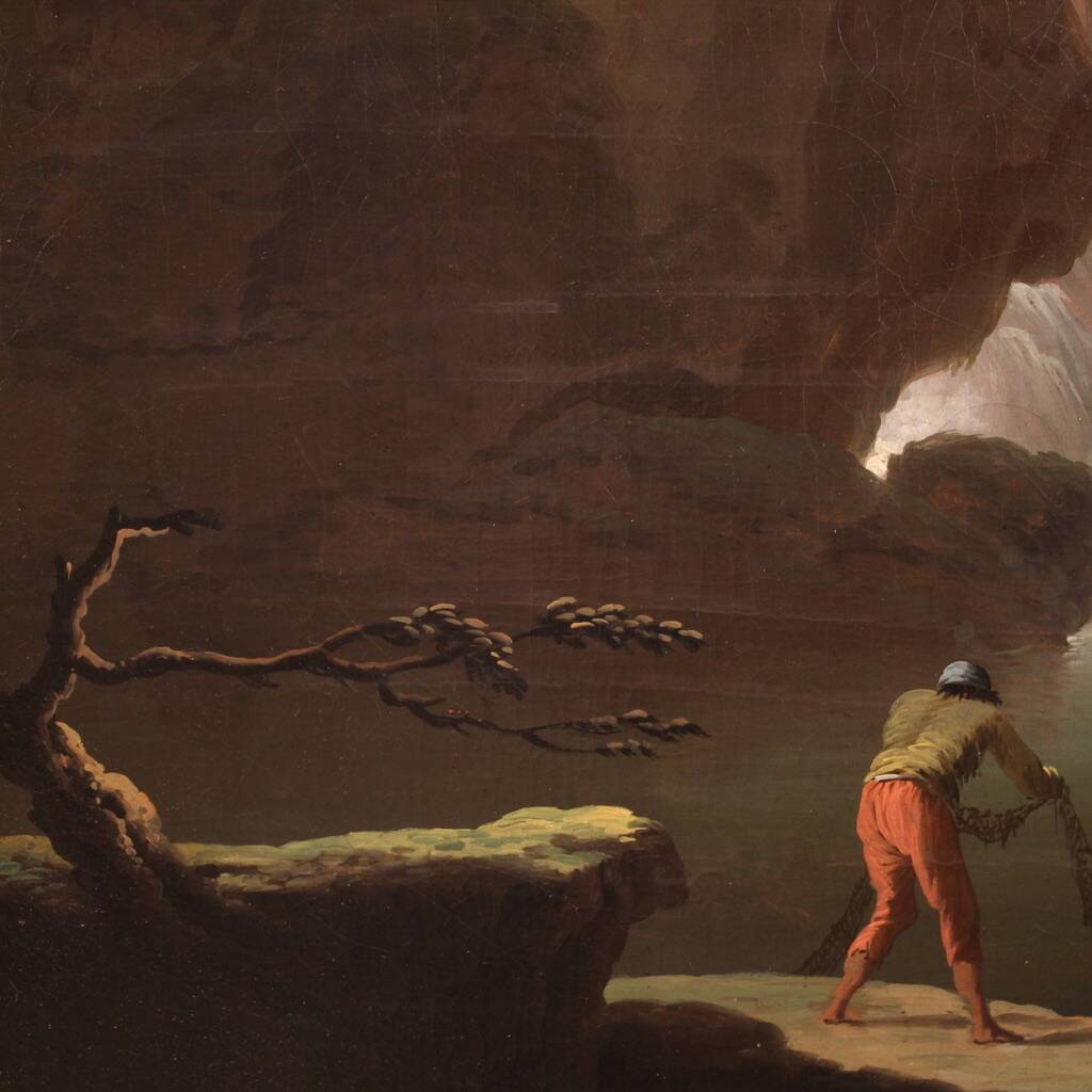 Great Italian landscape painting from 18th century