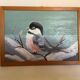 Small bird oil on panel painting