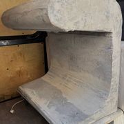 Concrete floor lamp "Borne" by Le Corbusier