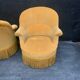 Suite de 3 fauteuils crapaud vintage