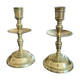 Golden bronze candlesticks