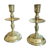 Bougeoirs en bronze doré