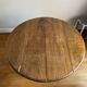 Round walnut table