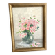 Peinture bouquet de fleurs encadrée