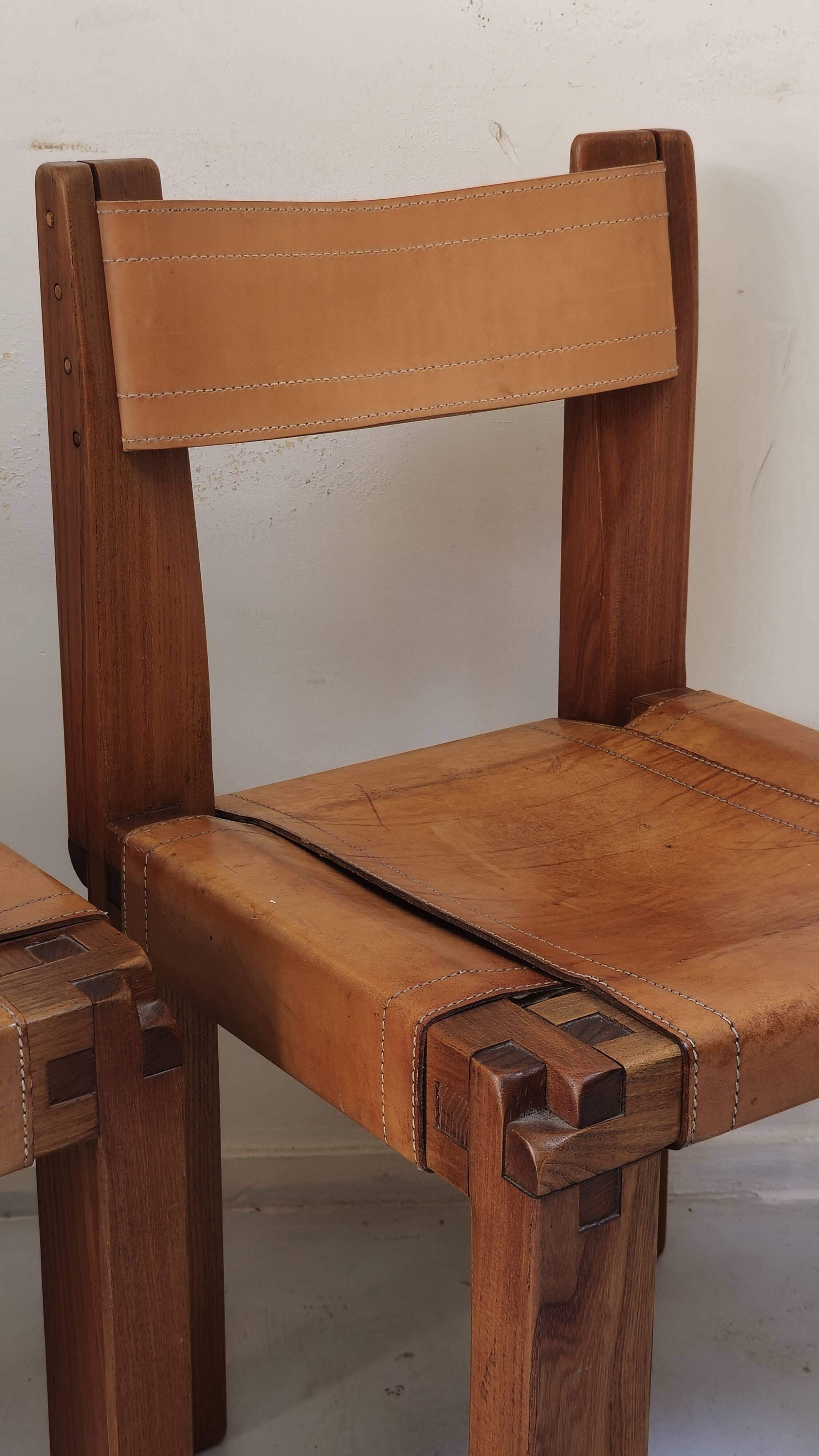 Pair of S11 chairs by Pierre Chapo