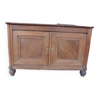 Solid wood low sideboard