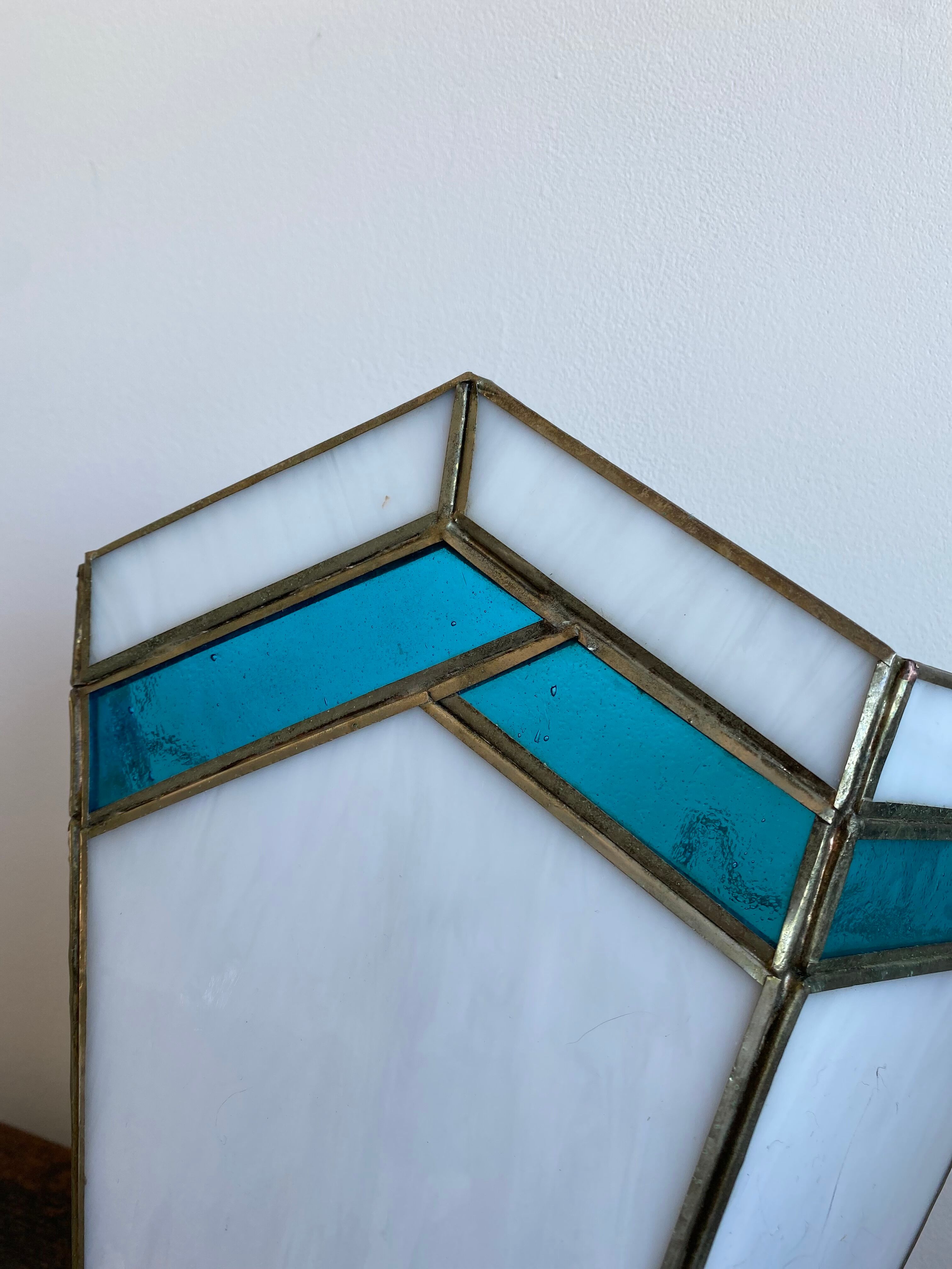 Paire d’applique art déco en pâte de verre