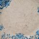 Antique plate model "Joconde", Victorian blue decoration