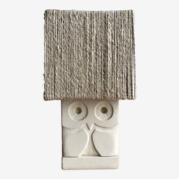 Lampe en pierre hibou, années 1970