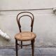 Vintage Fishel bistro chair in curved wood