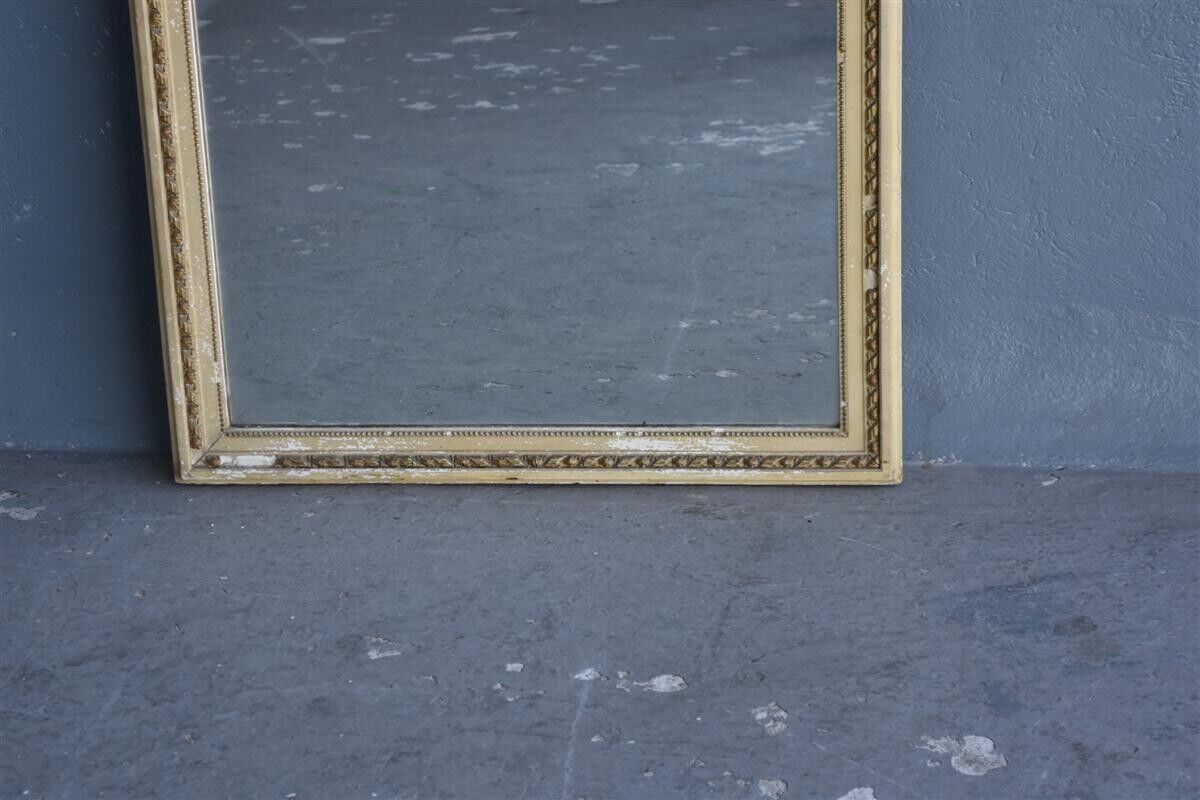 Style Louis XVI era Pier XIX in boistet lacquered gilded stucco