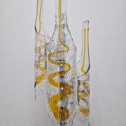 Mazzega floor lamp by Toni Zuccheri in Murano glass 1970s