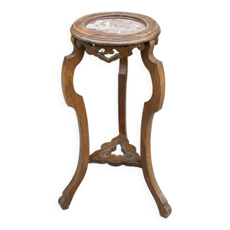 Selette - Art Deco pedestal table with marble top