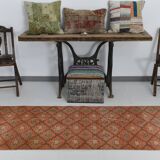 2x7 short vintage runner rug, 78x208cm