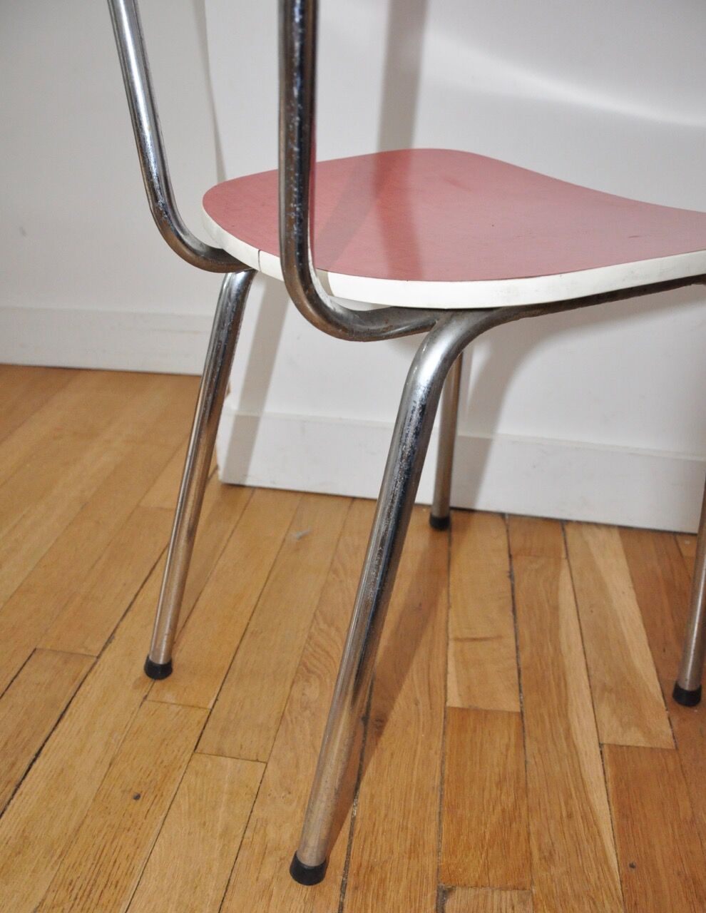Red formica chair