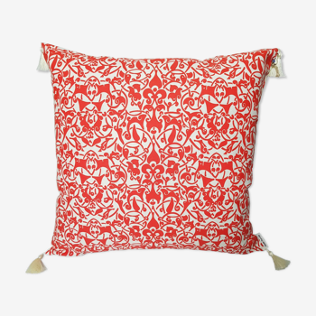 White Etnik cushion cover - 50 x 50