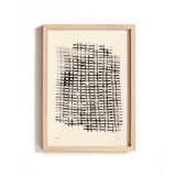 Ink on paper - GRID - signed Eawy