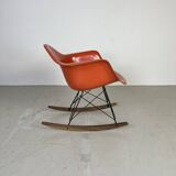 Eames Herman Miller RAR rocking chair in salmon