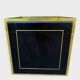 Brass cache-pot & black lacquer – attributed to Claude Mahey – circa 1970